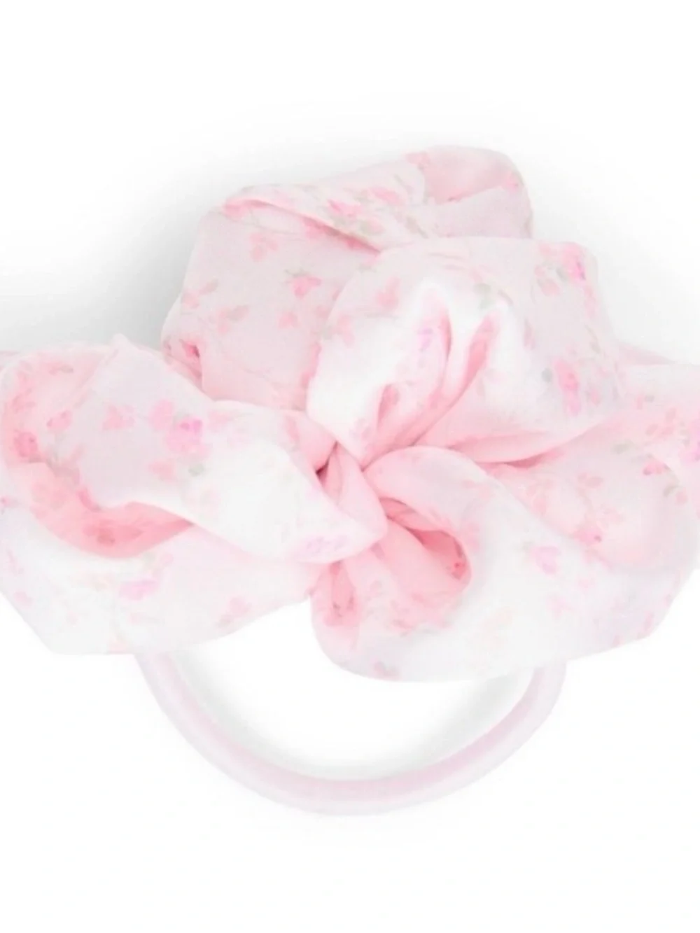 LOVESHACKFANCY c Goody Pink Floral Satin Hair flower elastic